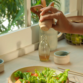 Classic Beige Ceramic Salt & Pepper Holder